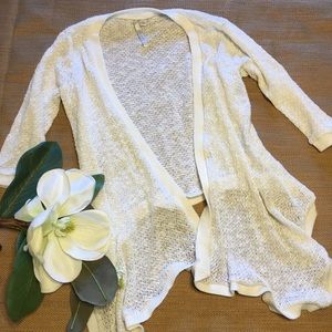 Lauren Conrad  Cream Waterfall Cardigan in small.